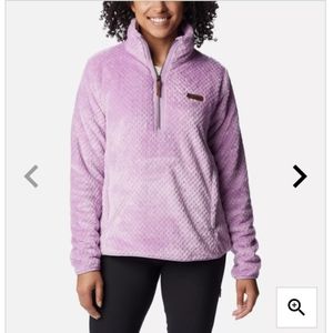 COLUMBIA Fire Side Quarter Zip Sherpa Fleece